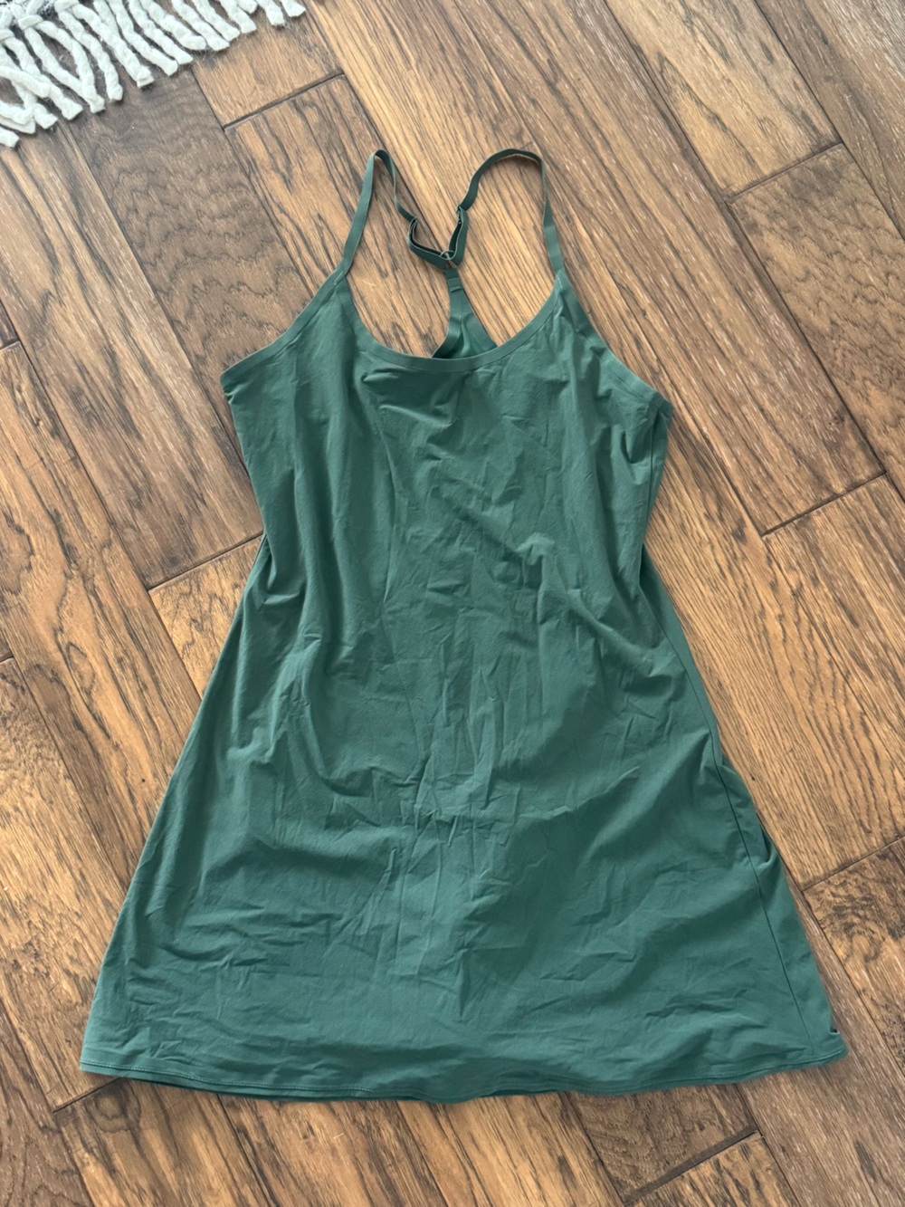 Outdoor Voices Green Adjustable-Strap Tank